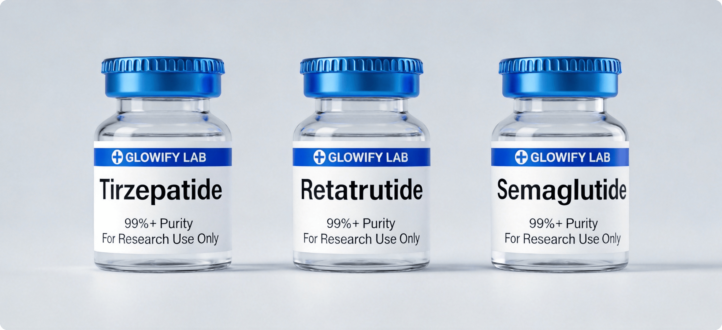 Glowify Lab research peptide vials