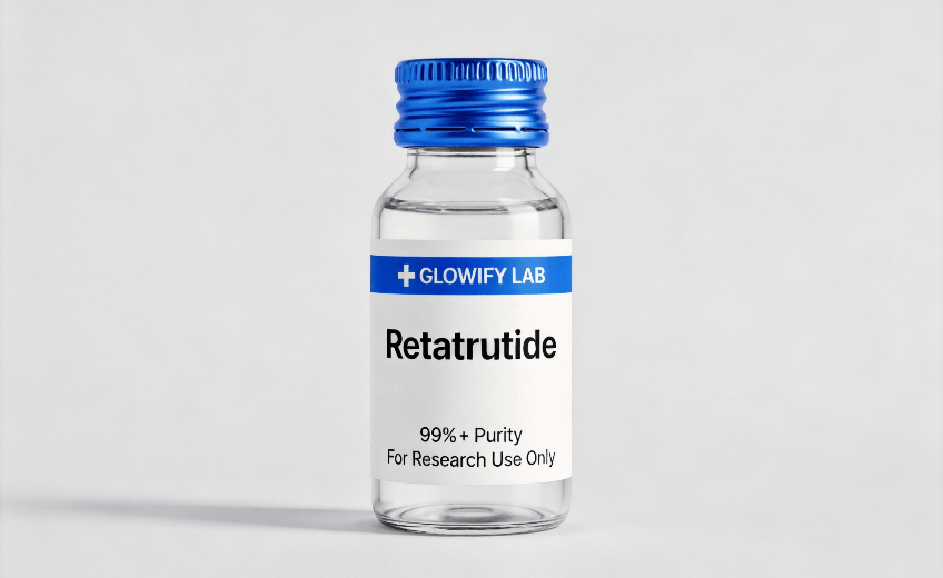 Retatrutide research peptide vial