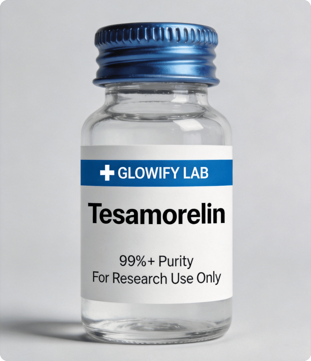 Tesamorelin research peptide vial